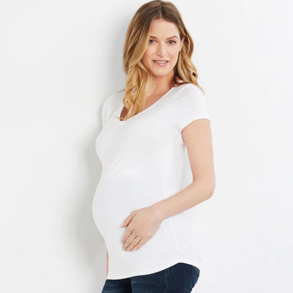 HOST PICK❤️Maternity Comfy, Bootcut Jeans guaranteed to stay put over belly❣️ - Picture 4 of 13
